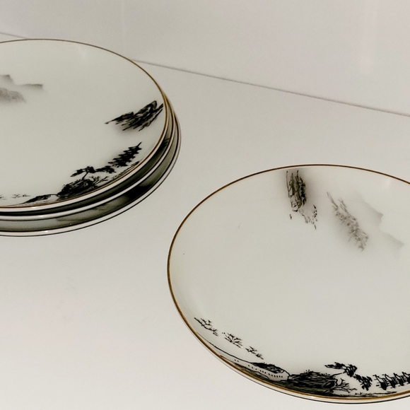 (4) Fukagawa Bread & Butter Plates Bundle Arita 903 Vintage Dishes Japanese - Picture 4 of 7